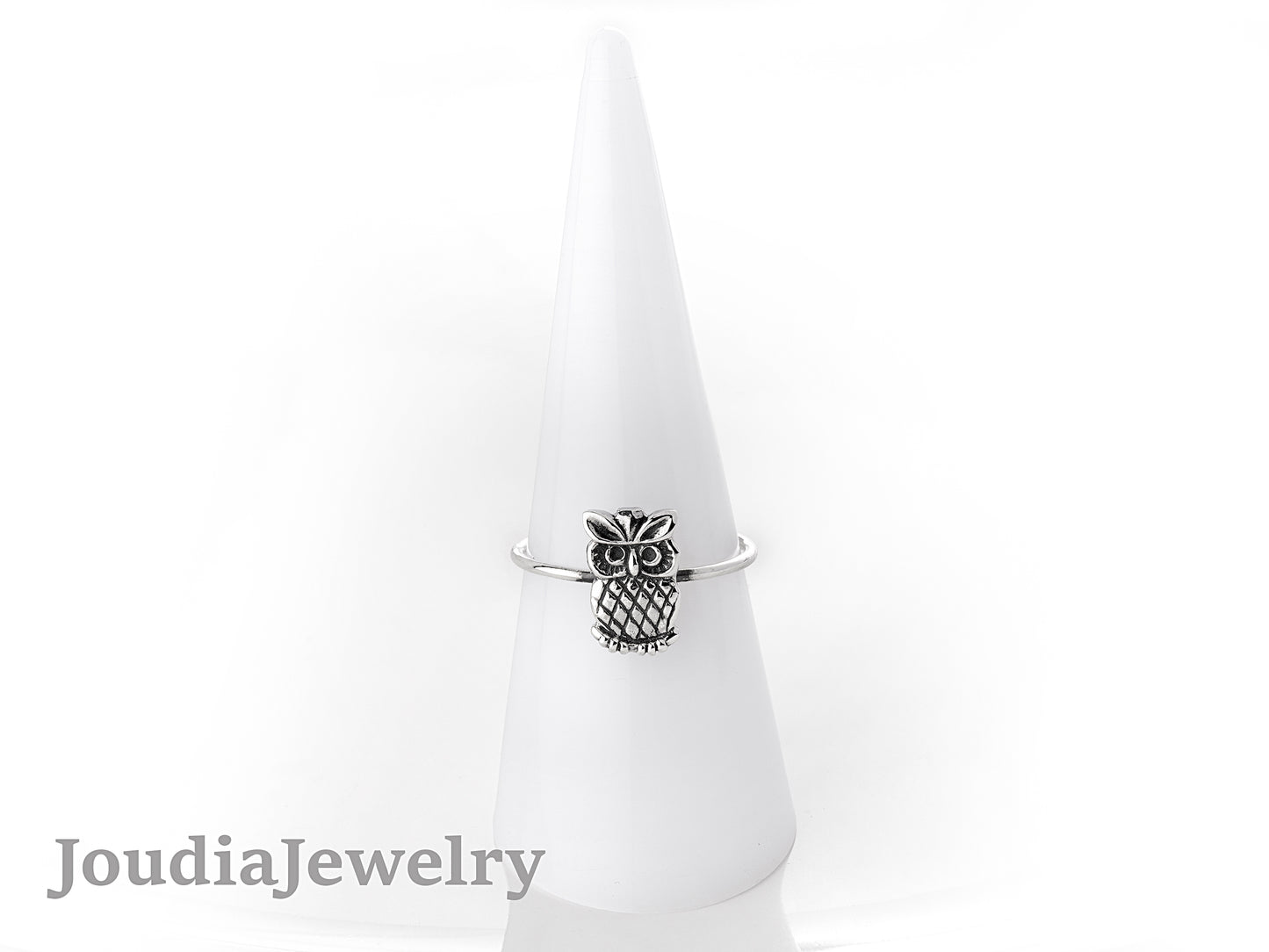 Silver Owl Ring | Women's Owl Ring | Joudia Jewelry