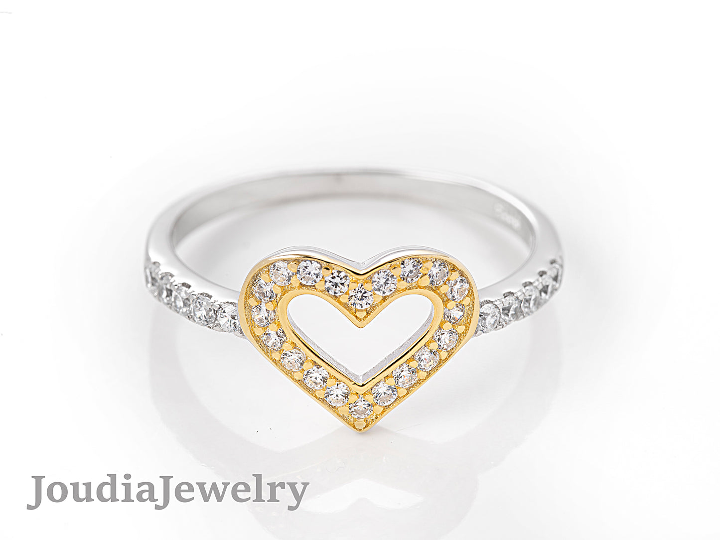 Love Heart Ring | Romantic Heart Ring | Joudia Jewelry