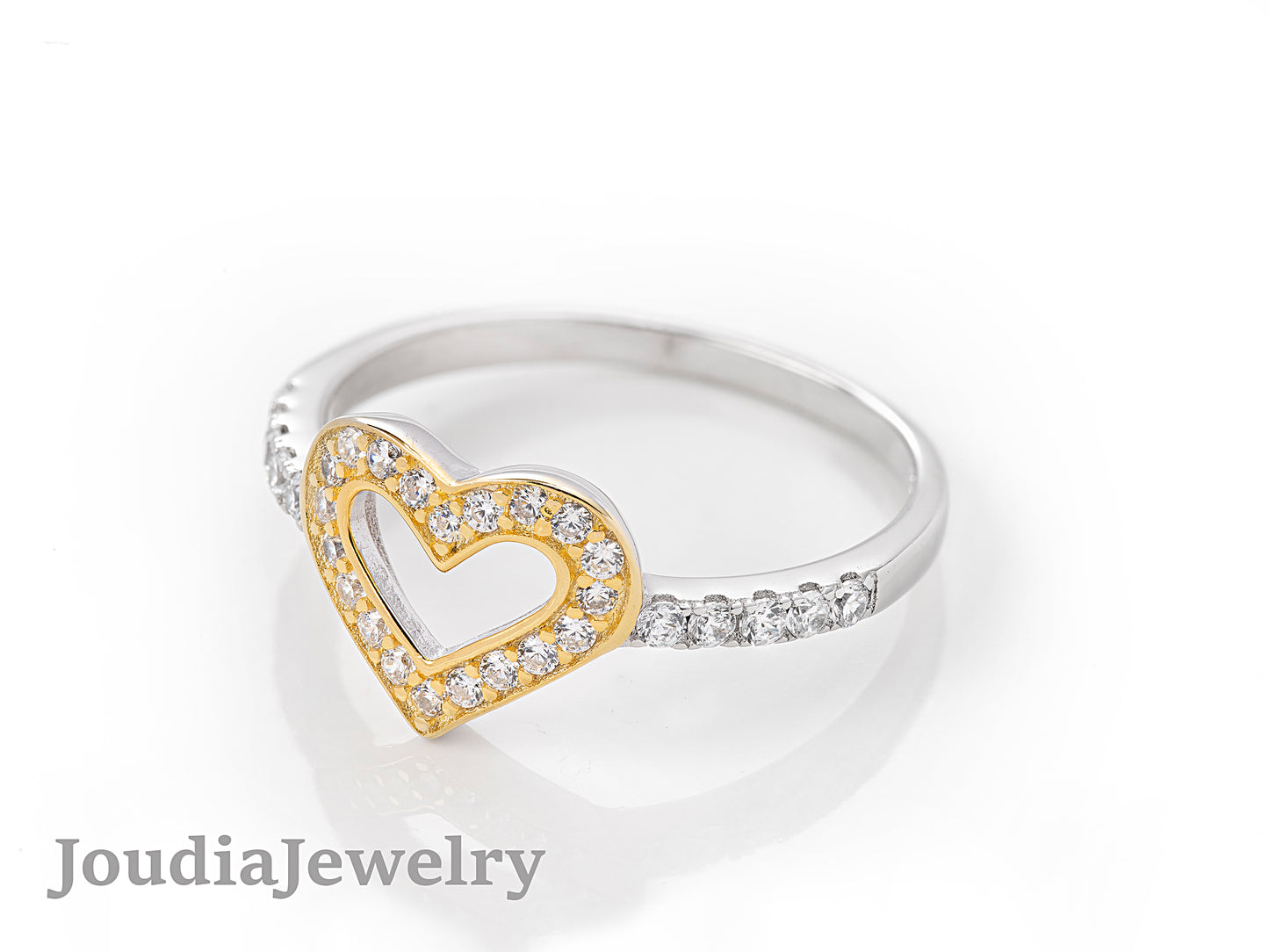 Love Heart Ring | Romantic Heart Ring | Joudia Jewelry