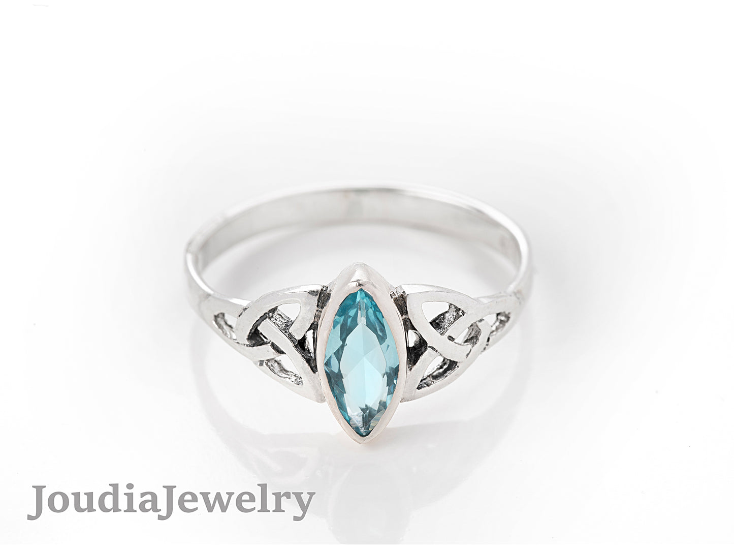 Women's Topaz Rings | Silver Topaz Ring | Joudia Jewelry