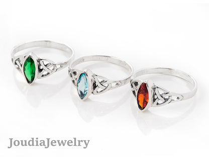 Women's Topaz Rings | Silver Topaz Ring | Joudia Jewelry