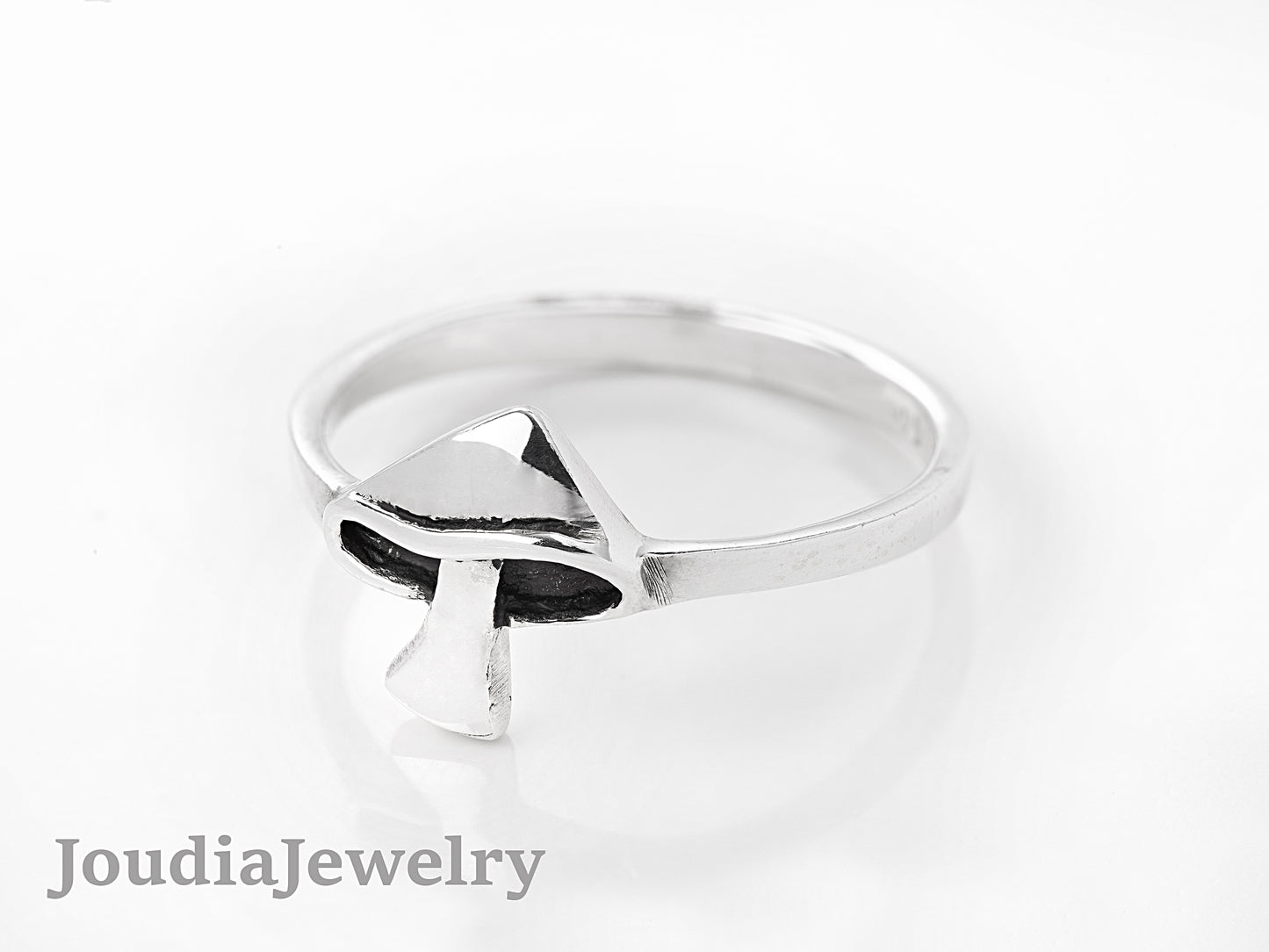 Silver Toadstool Ring | Women's Toadstool Ring | Joudia Jewelry