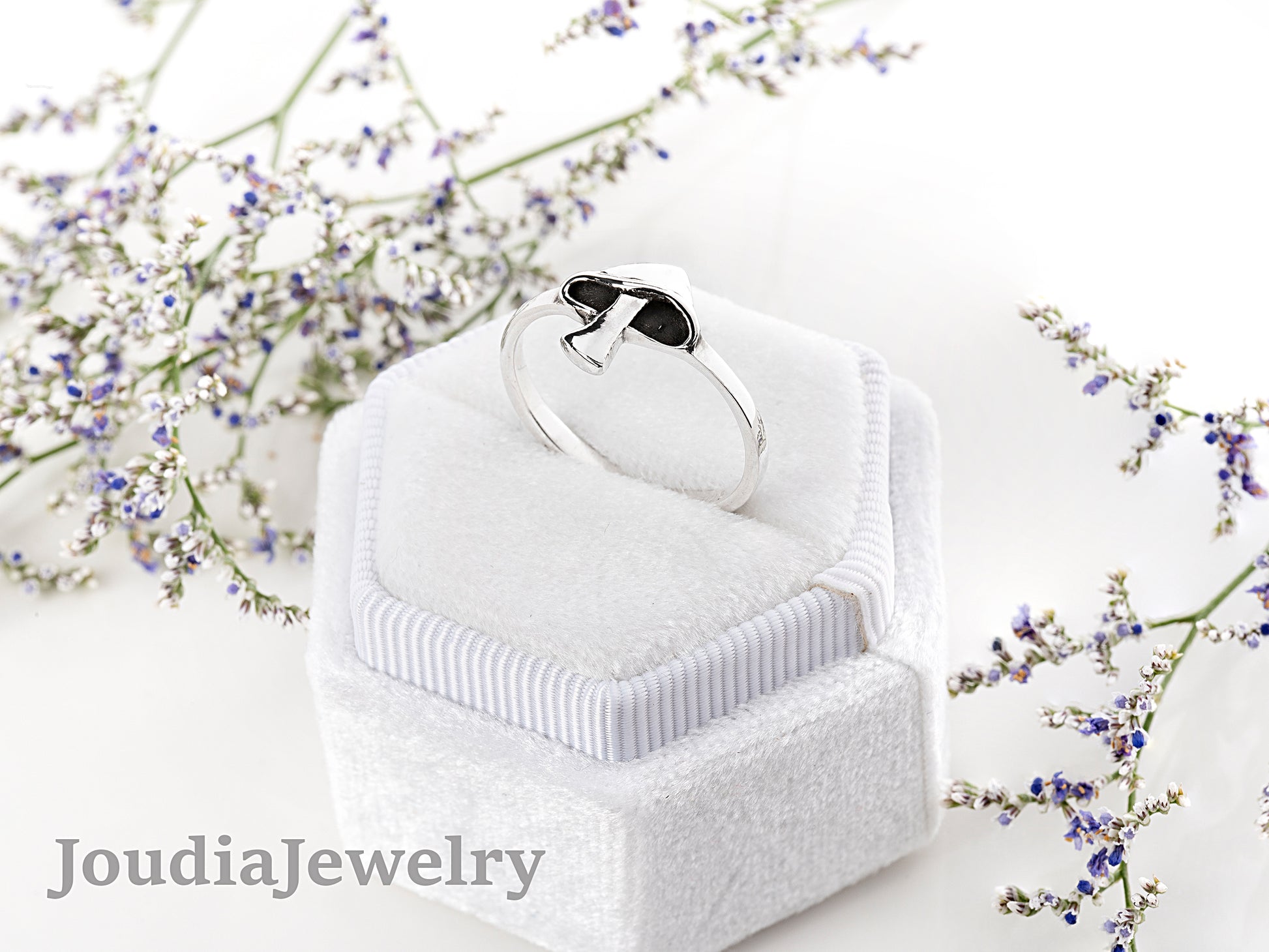 Silver Toadstool Ring | Women's Toadstool Ring | Joudia Jewelry