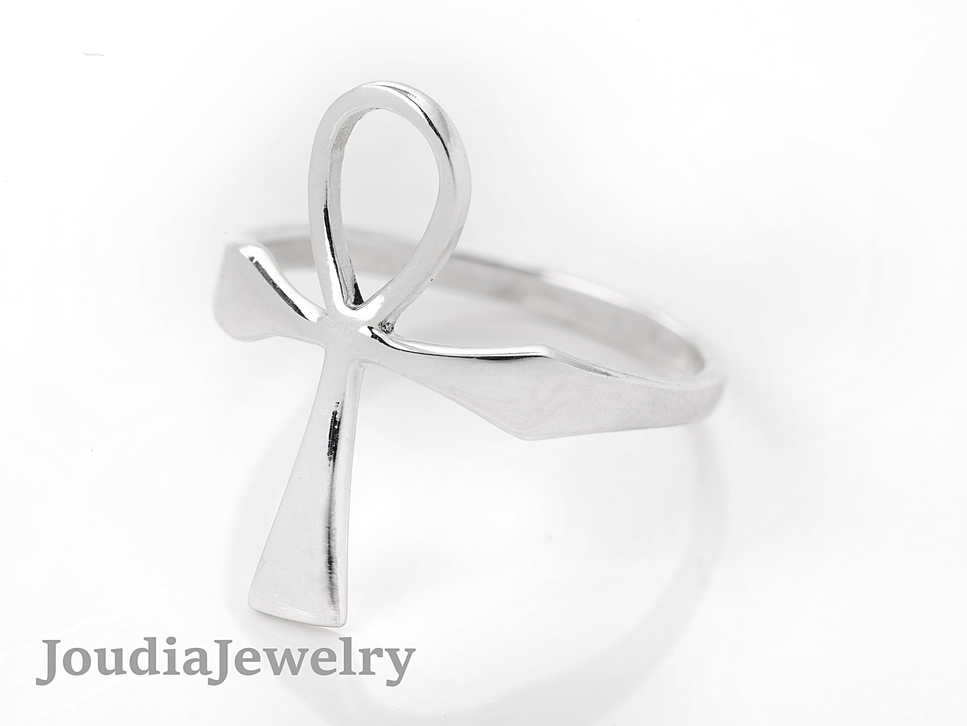 Egyptian Cross Ring | Horus Eye Ring | Joudia Jewelry