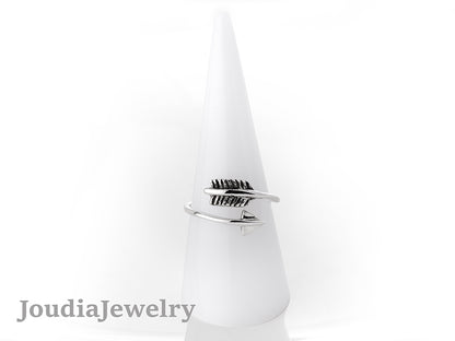 Silver Arrow Ring | Wrap Arrow Ring | Joudia Jewelry