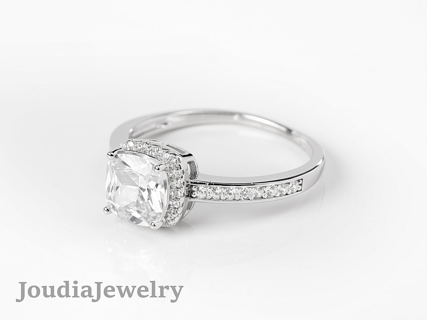 Cushion Cut Ring | Gift For Her | Joudia Jewelry