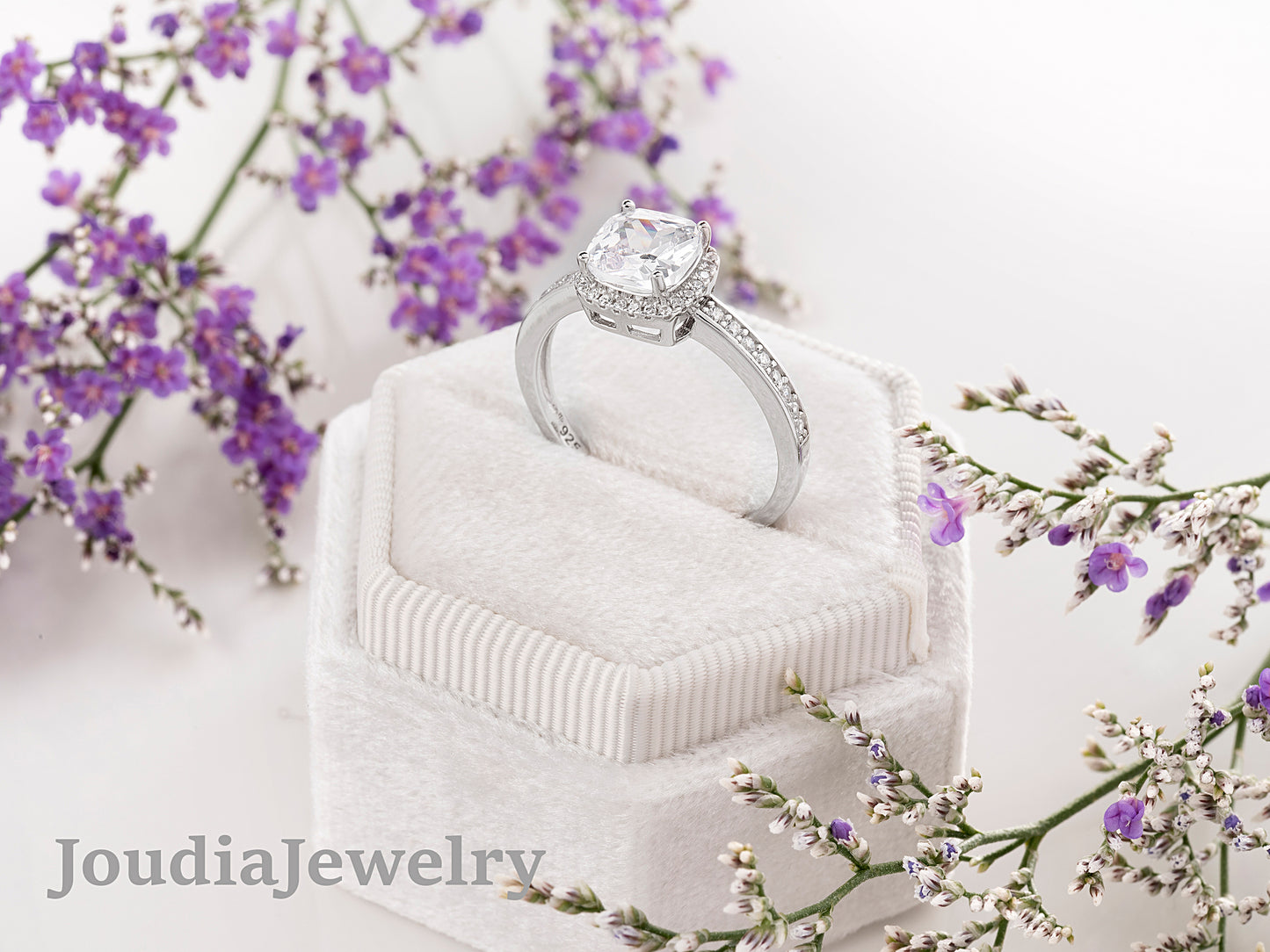 Cushion Cut Ring | Gift For Her | Joudia Jewelry