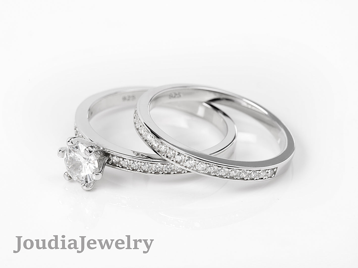 Couple Engagement Rings | Engagement Ring Set | Joudia Jewelry