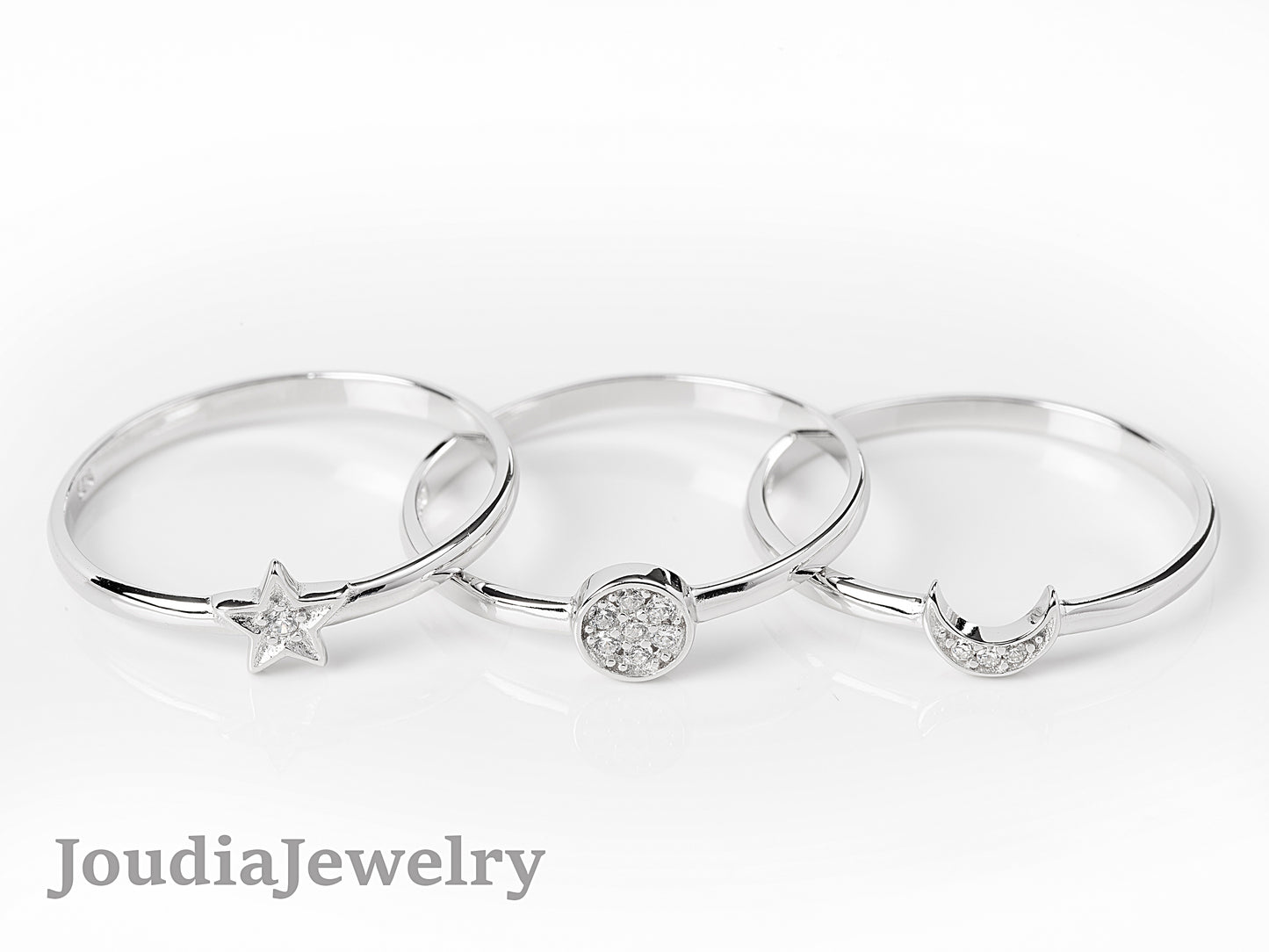 Celestial Ring Set | Women's Ring Set | Joudia Jewelry