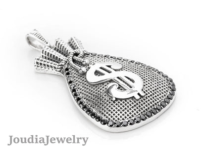 Pendentif Sac Dollar - Argent 925