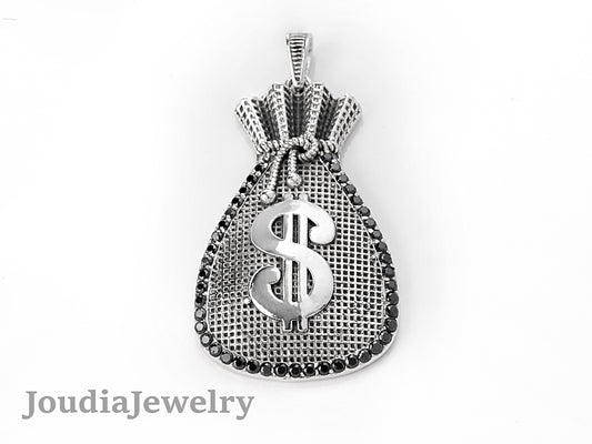 Pendentif Sac Dollar - Argent 925