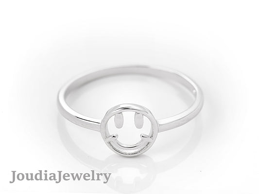 Abstract Face Ring | Face Ring Band | Joudia Jewelry