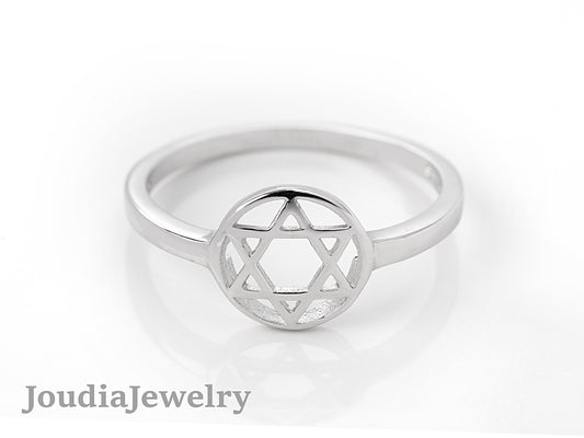 Star of David Ring | Silver Star Ring | Joudia Jewelry