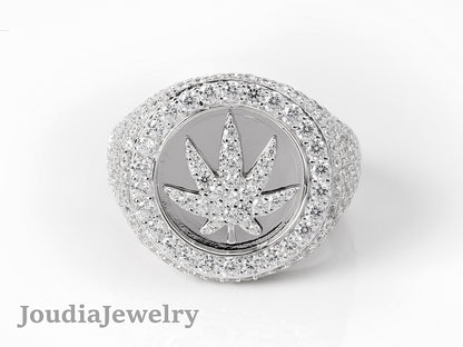 Silver CZ Ring | Men's CZ Ring | Joudia Jewelry