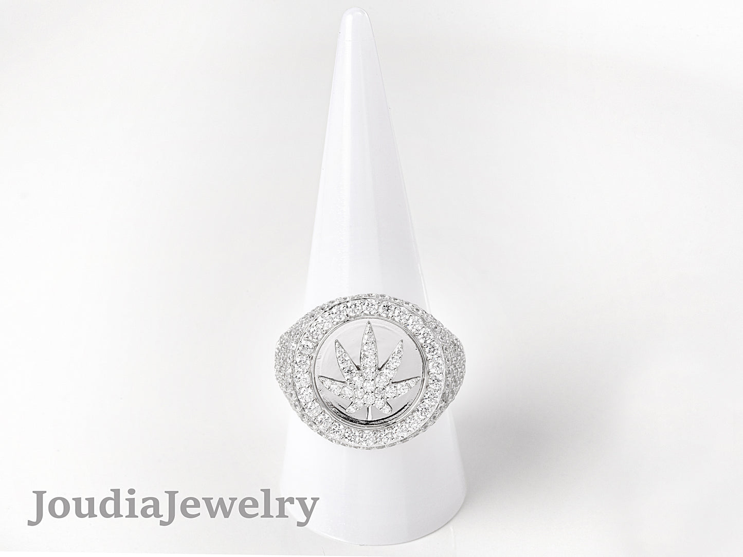 Silver CZ Ring | Men's CZ Ring | Joudia Jewelry