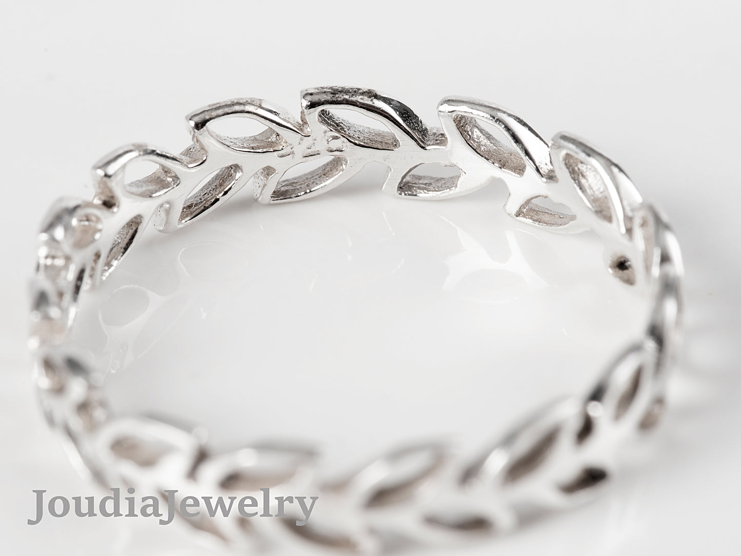 Branch Leaf Ring | Silver Leaf Ring | Joudia Jewelry