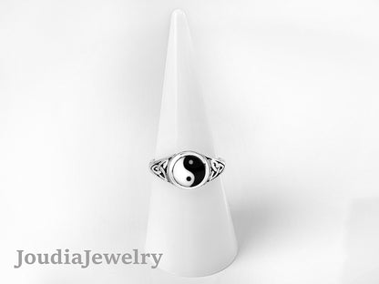 Yin Yang Ring | Silver Yin Yang Ring | Joudia Jewelry