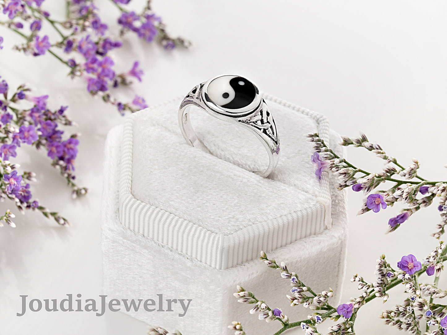 Yin Yang Ring | Silver Yin Yang Ring | Joudia Jewelry