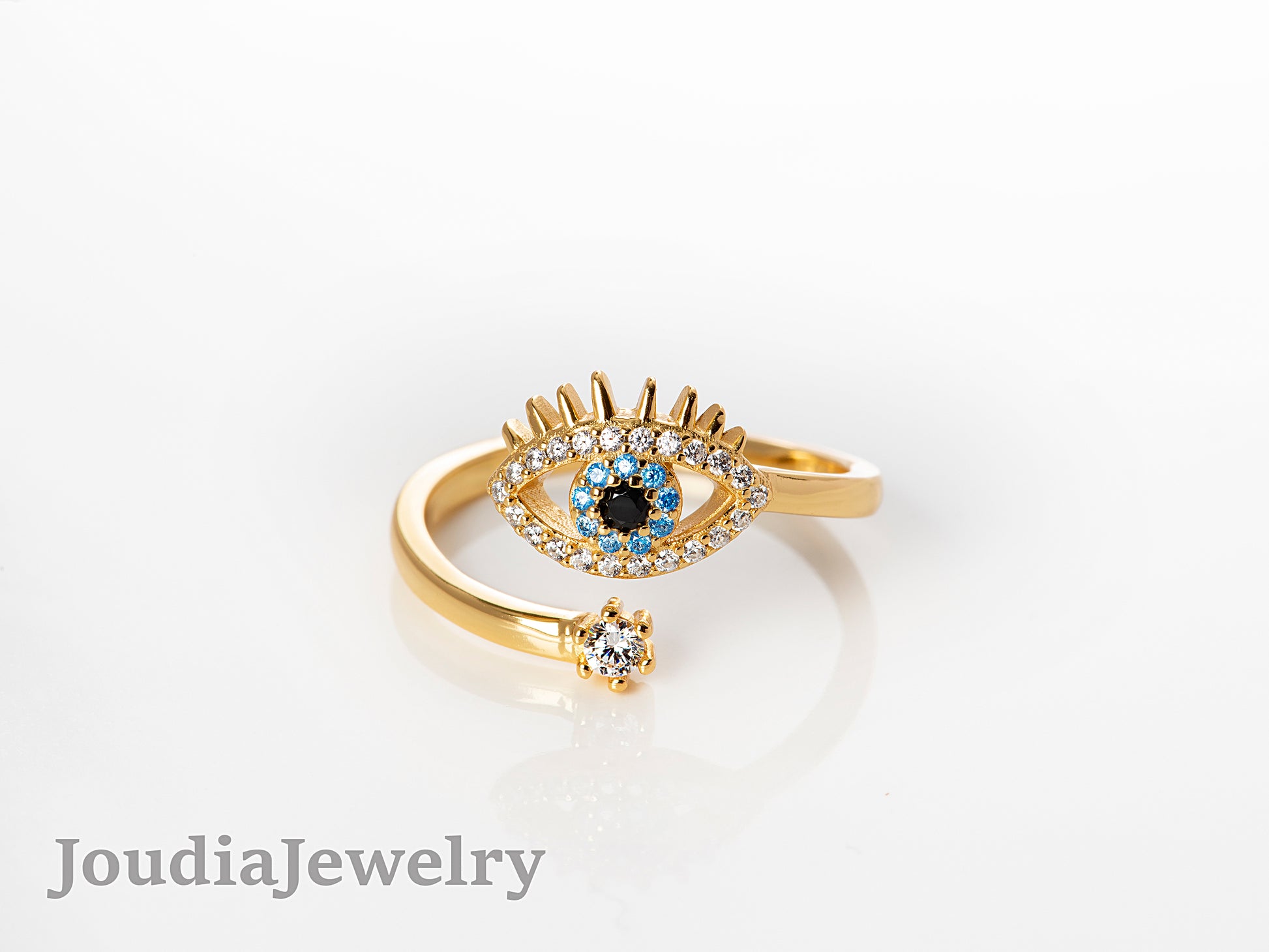 18K Gold Plated Ring | Stackable Ring | Joudia Jewelry