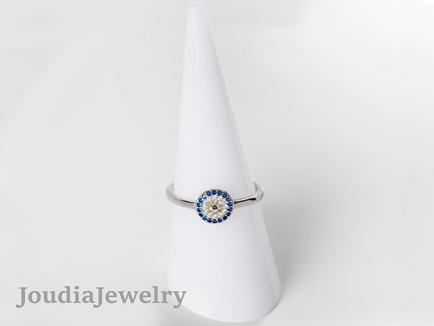 Zircon Evil Eye Ring | Joudia Jewelry