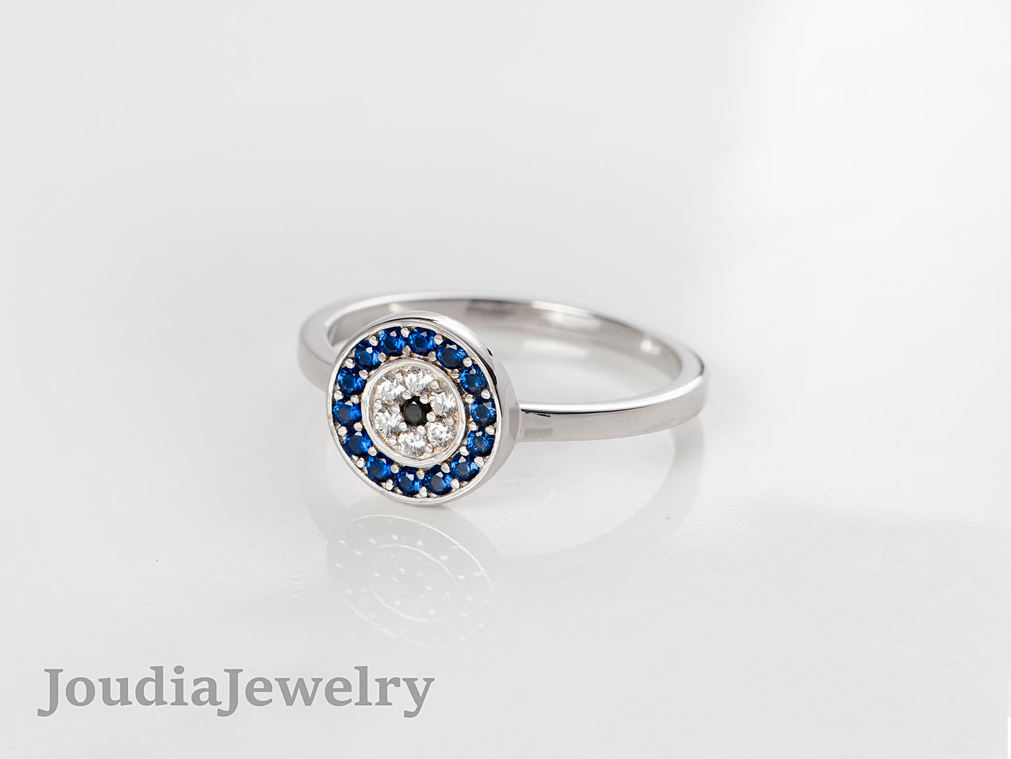 Daintly Evil Eye Ring | Evil Eye Ring | Joudia Jewelry