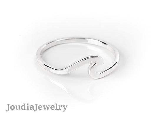 Ocean Wave Ring | Women's Wave Ring | Joudia Jewelry