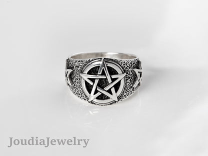 Vintage Star Ring | Men's Statement Rings | Joudia Jewelry