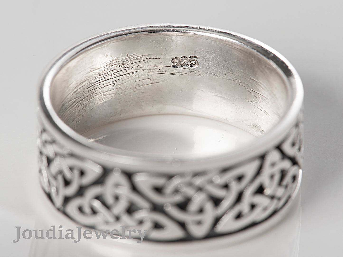 Silver Norse Ring | Silver Dome Ring | Joudia Jewelry