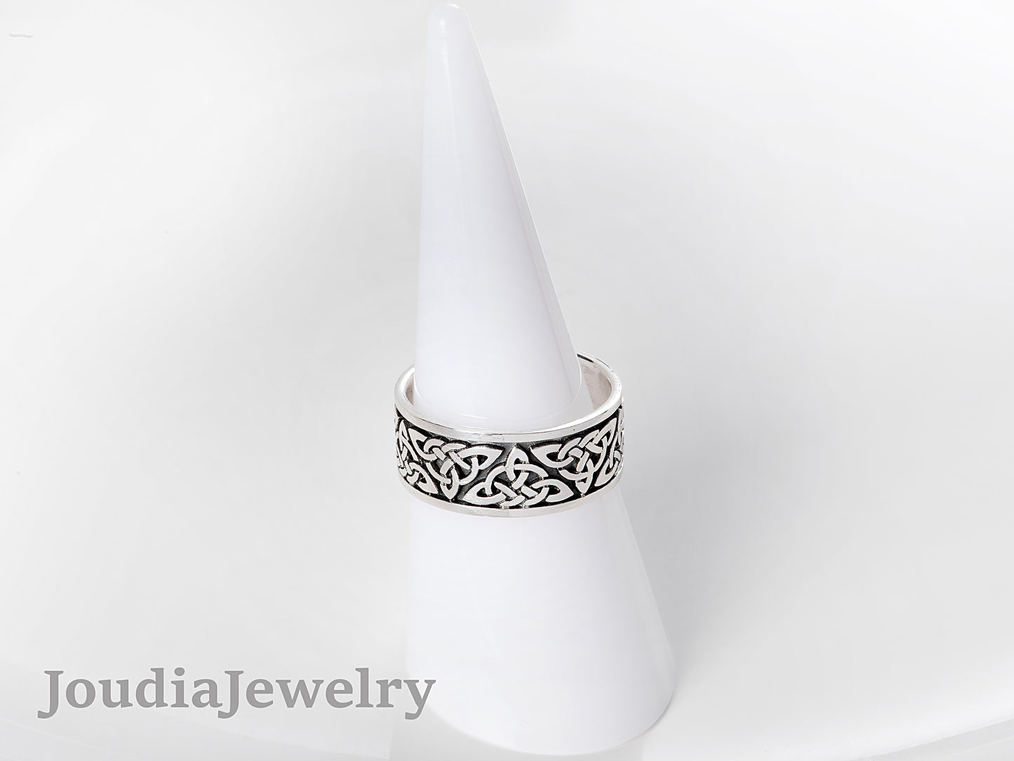 Silver Norse Ring | Silver Dome Ring | Joudia Jewelry