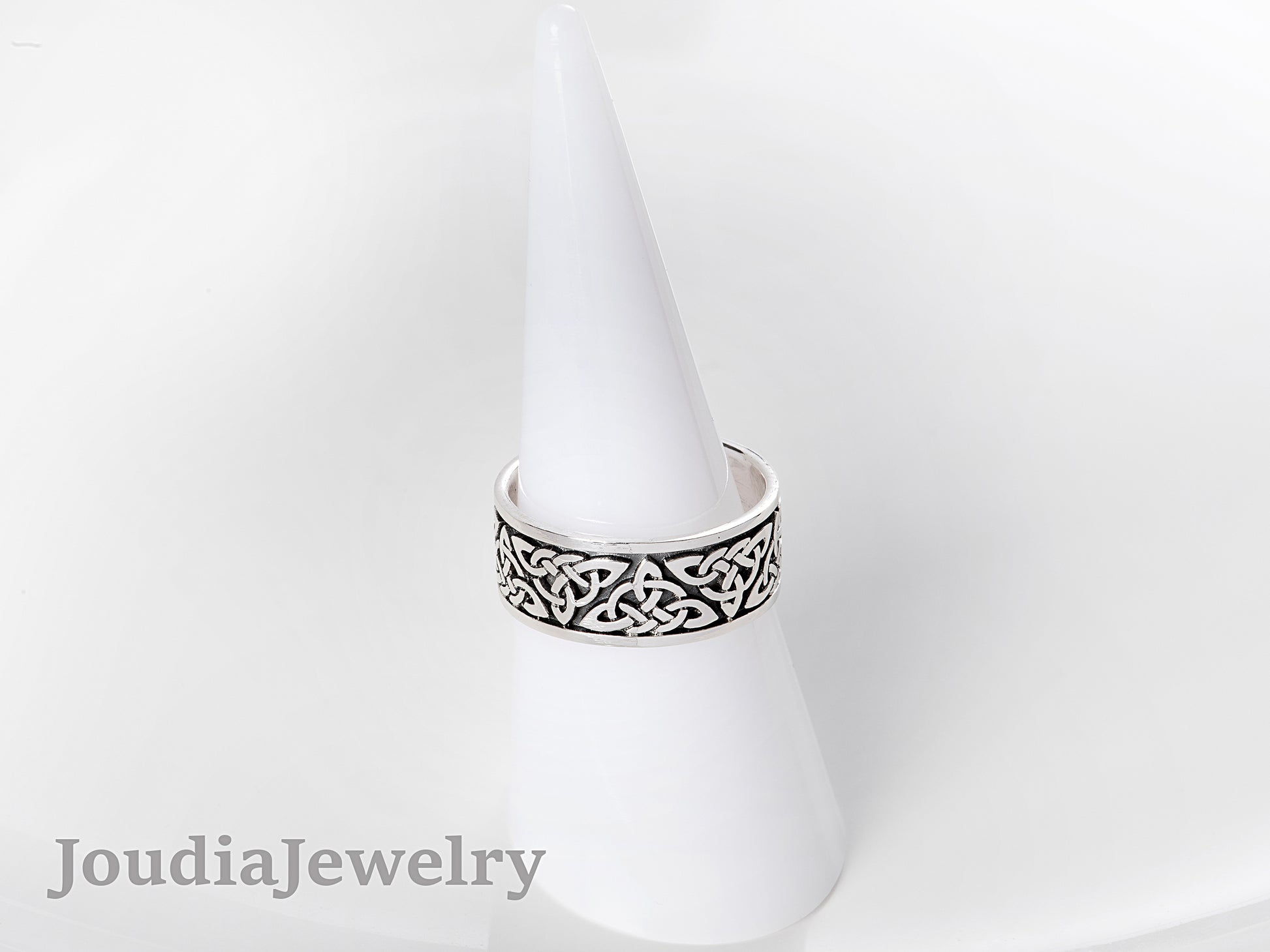 Silver Norse Ring | Silver Dome Ring | Joudia Jewelry