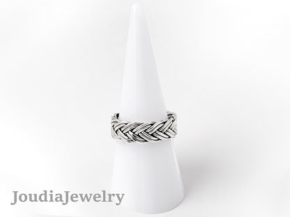 Rope Band Ring | Thick Band Ring | Joudia Jewelry