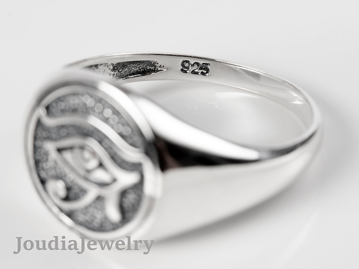 Sterling Silver Eye Ring | Egypt Eye Ring | Joudia Jewelry