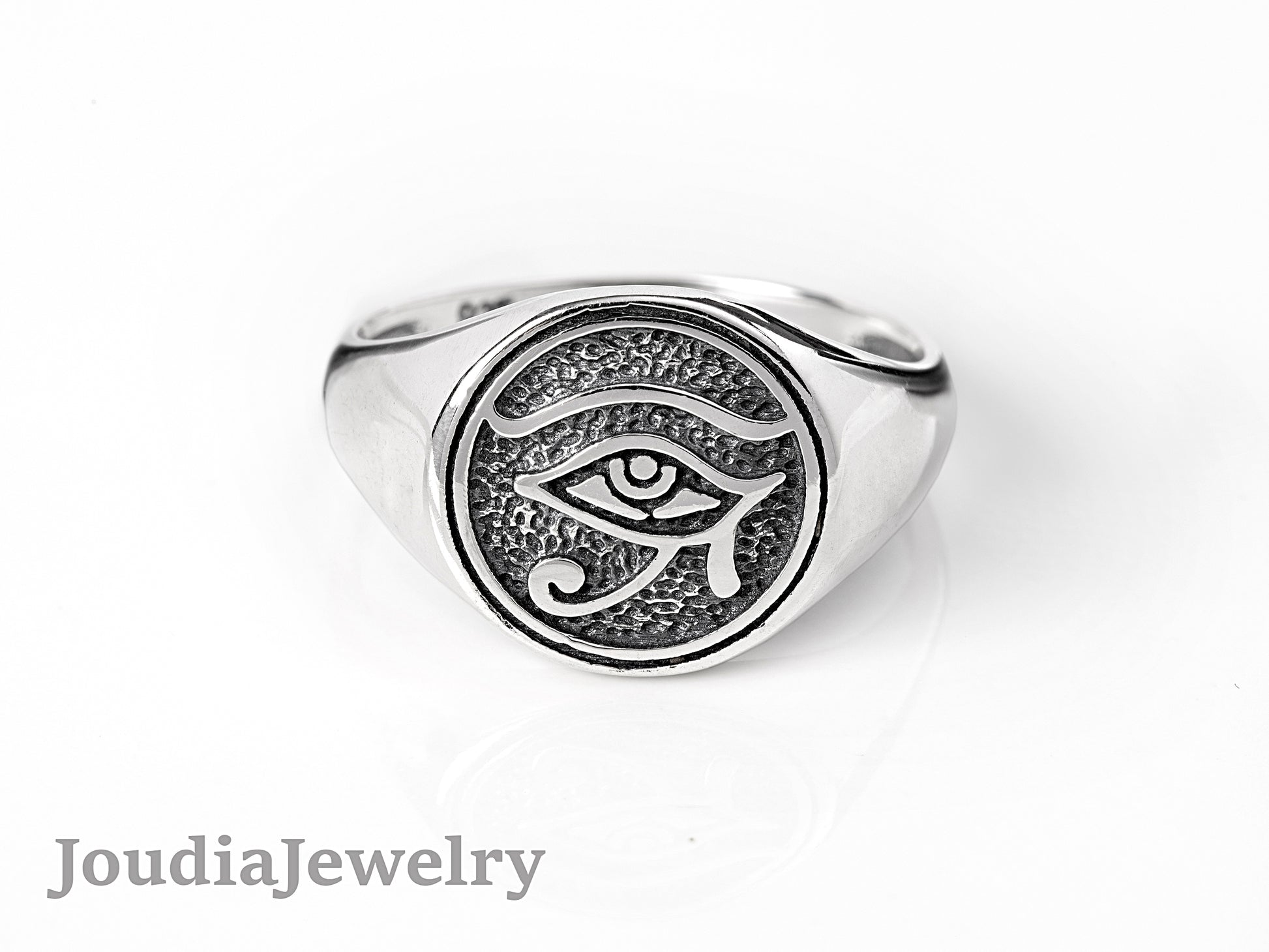 Sterling Silver Eye Ring | Egypt Eye Ring | Joudia Jewelry