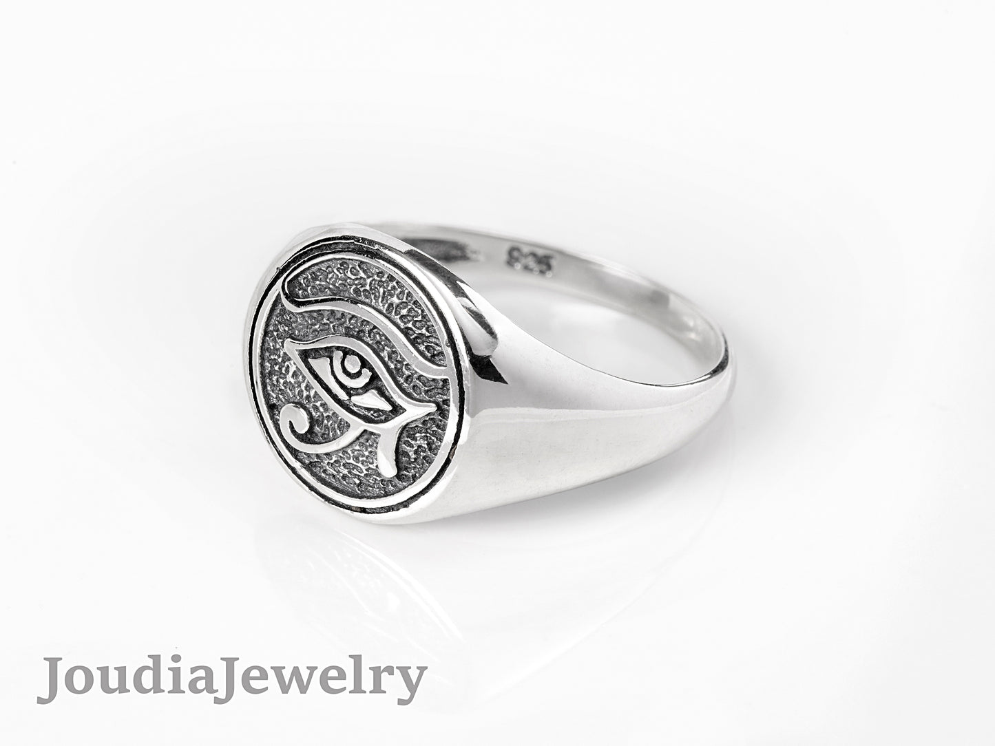 Sterling Silver Eye Ring | Egypt Eye Ring | Joudia Jewelry