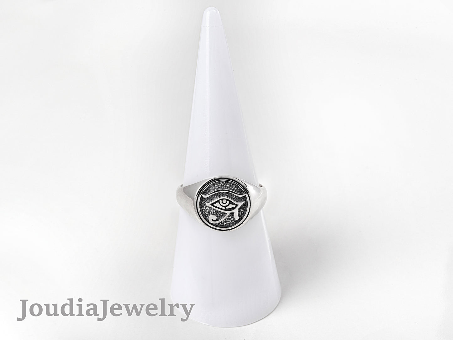 Sterling Silver Eye Ring | Egypt Eye Ring | Joudia Jewelry