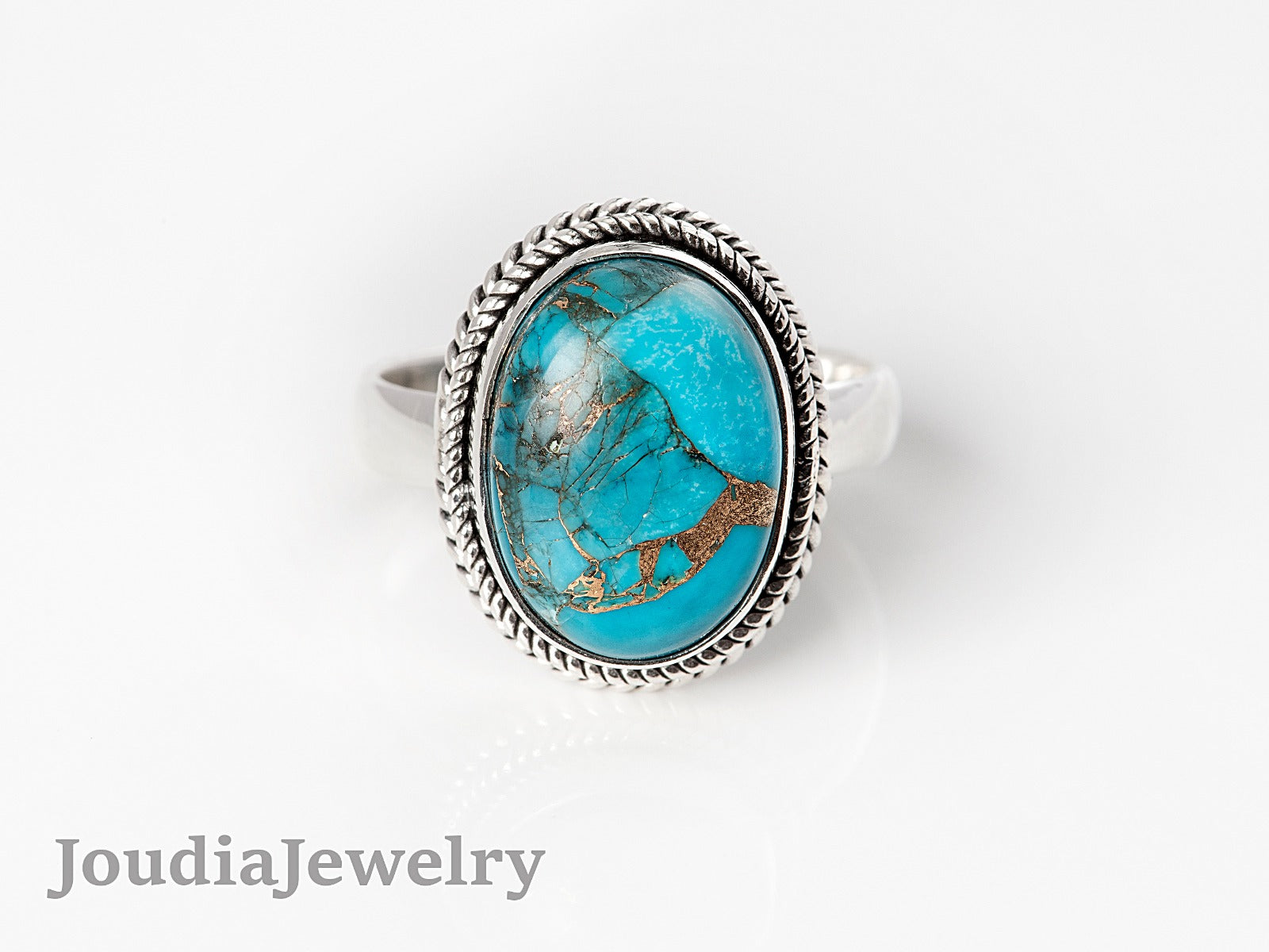 Men's Turquoise Rings | Blue Turquoise Rings | Joudia Jewelry