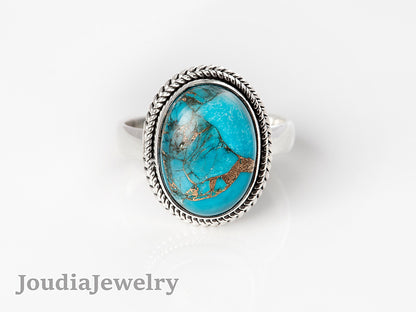 Men's Turquoise Rings | Blue Turquoise Rings | Joudia Jewelry