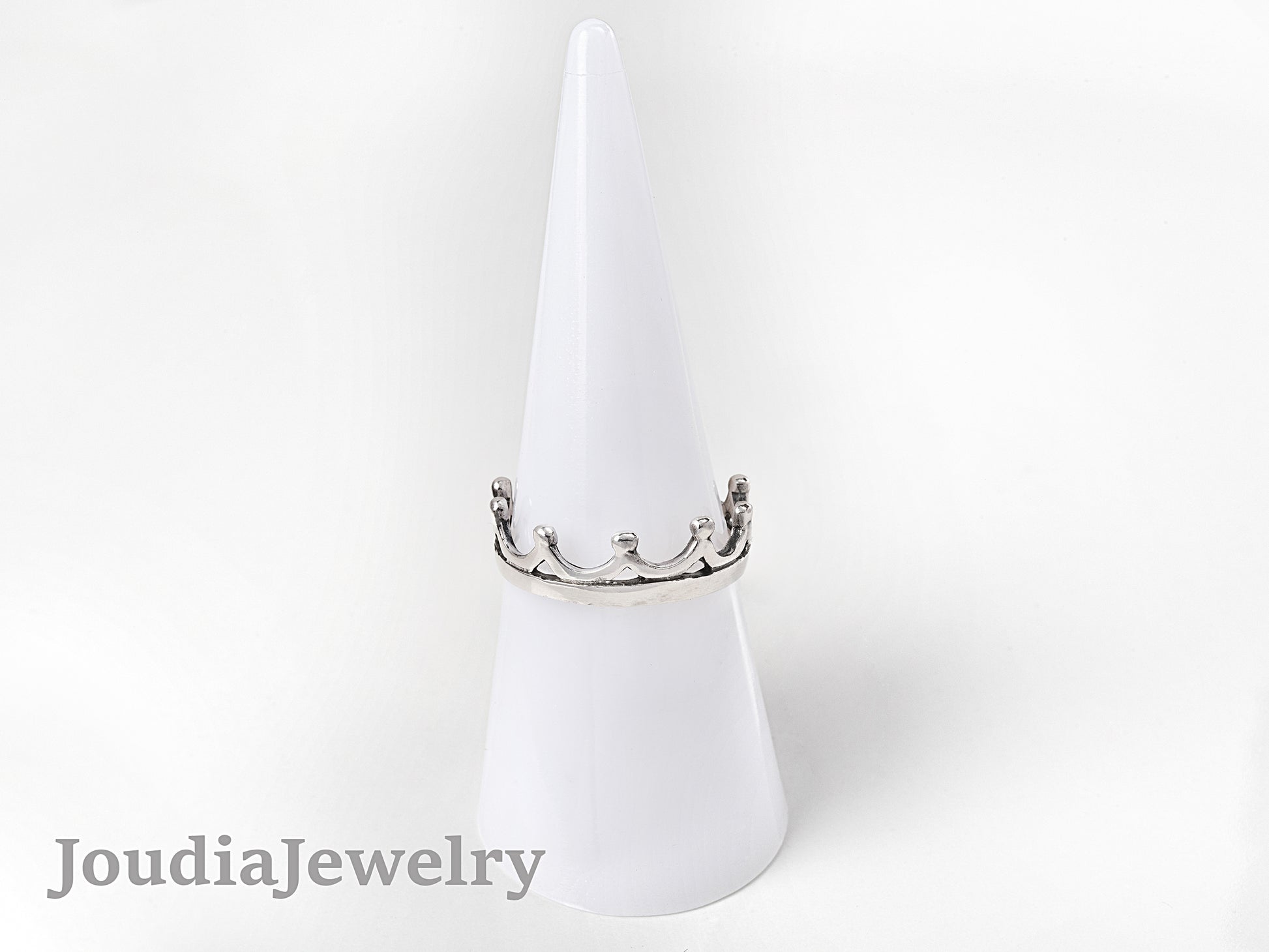 Silver Crown Ring | Women's Crown Ring | Joudia Jewelry