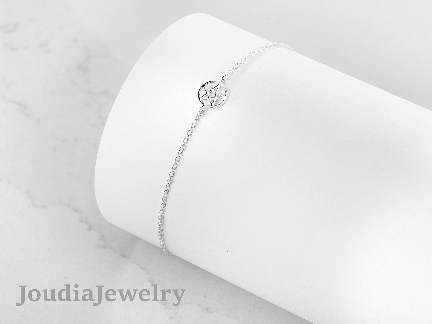 Bracelet Pentagramme en argent