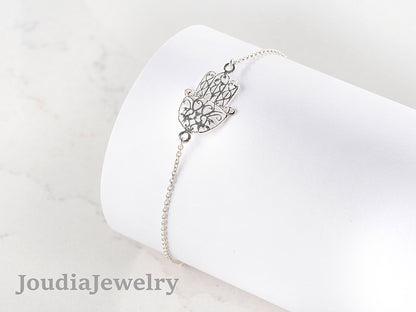 Bracelet Hamsa en argent 925