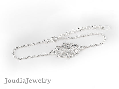 Bracelet Hamsa en argent 925