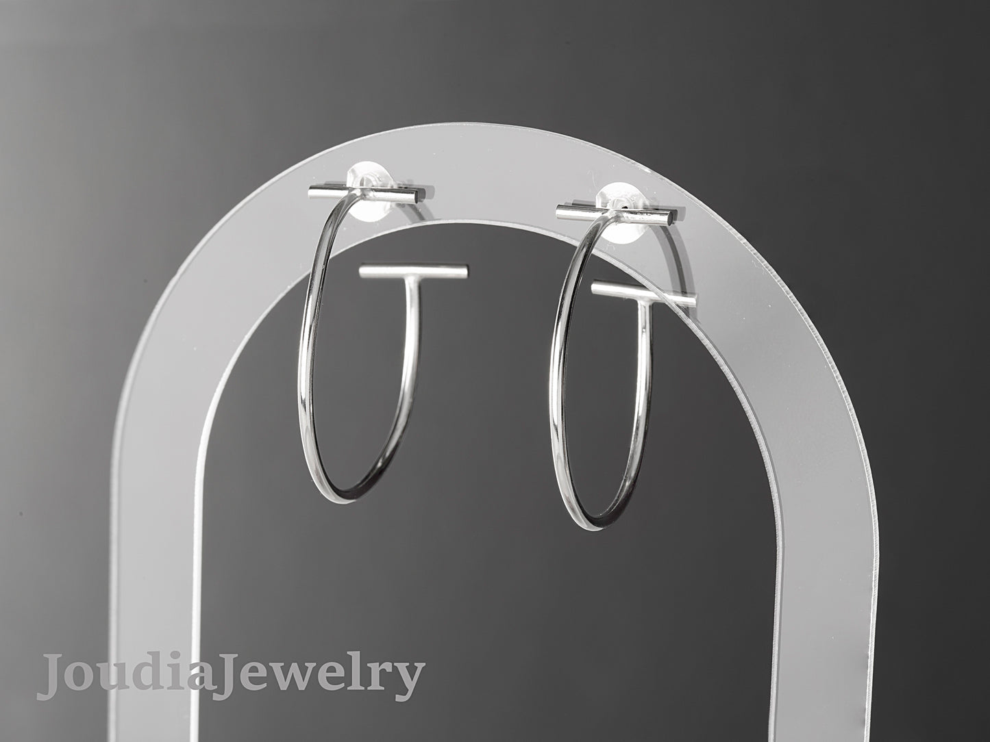 Silver Hoop Earrings | Round Hoop Earrings | Joudia Jewelry