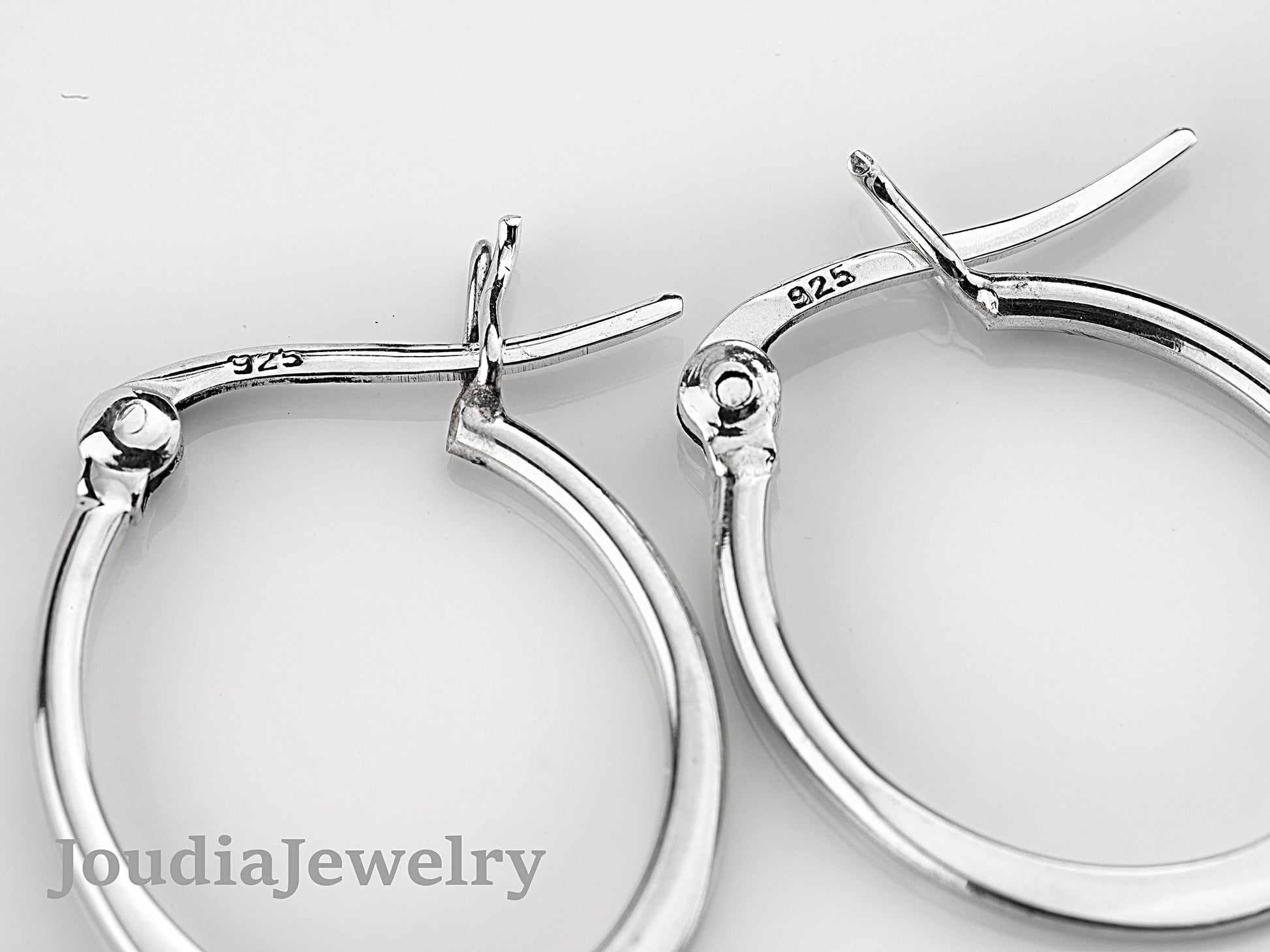 Simple Hoop Earrings | Simple Silver Earrings | Joudia Jewelry