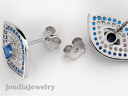 Turkish Evil Eye Earrings | Gift For Her | Joudia Jewelry