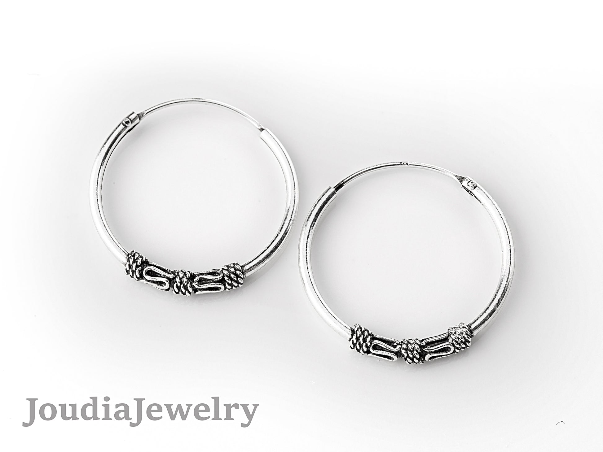 20mm Hoop Earrings | Oval Hoop Earrings | Joudia Jewelry