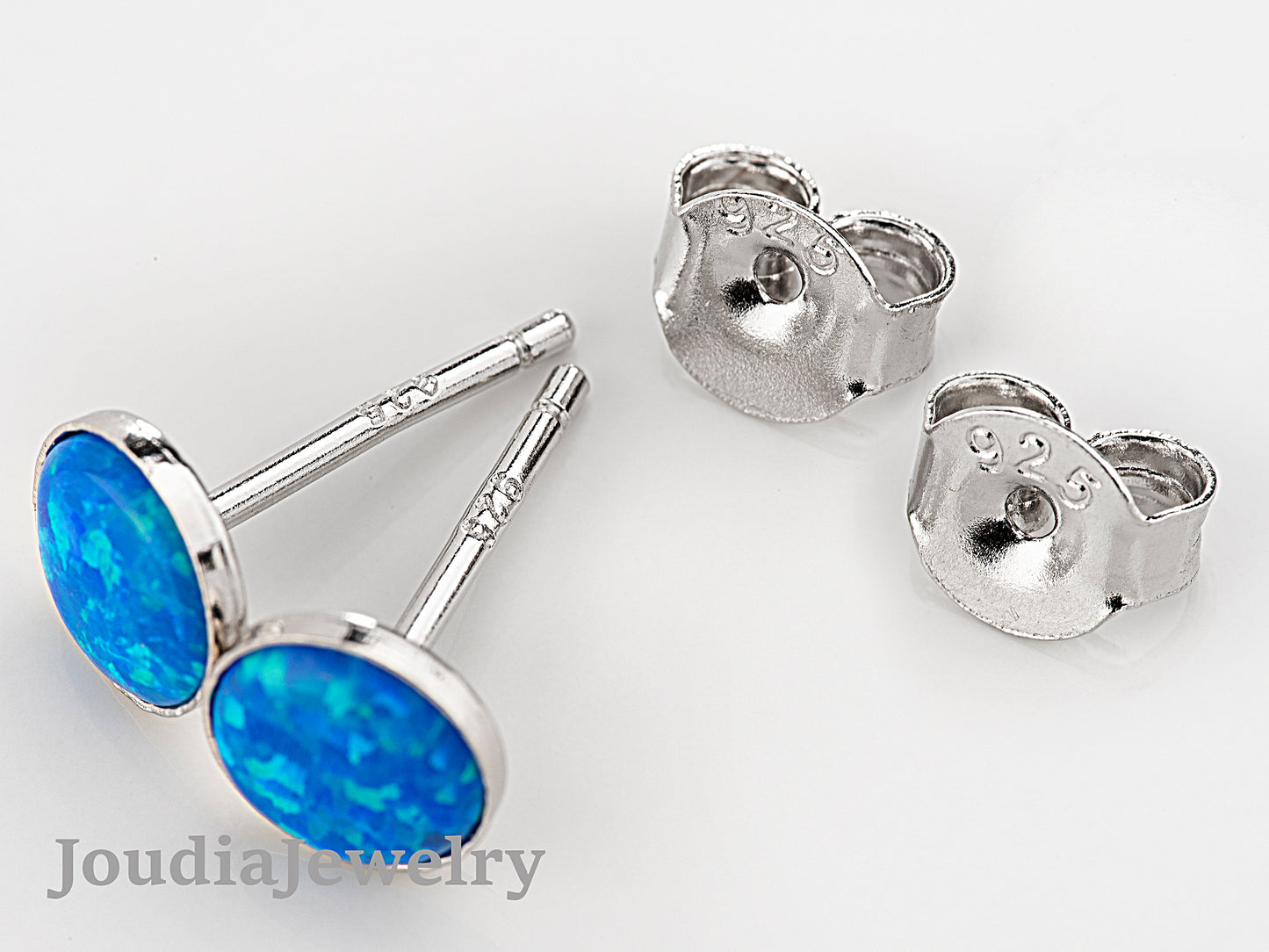 Opal Stud Earrings | Women's Opal Earrings | Joudia Jewelry