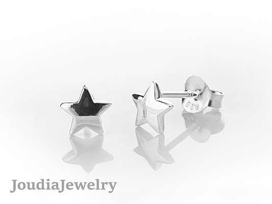 Women's Star Earrings | Simple Star Earrings | Joudia Jewelry