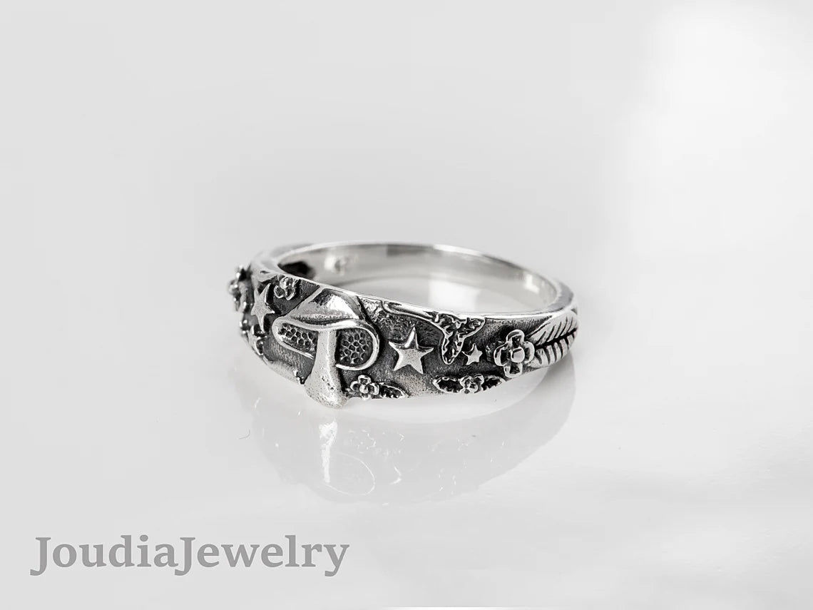 Vintage Silver Ring | Men's Silver Ring | Joudia Jewelry