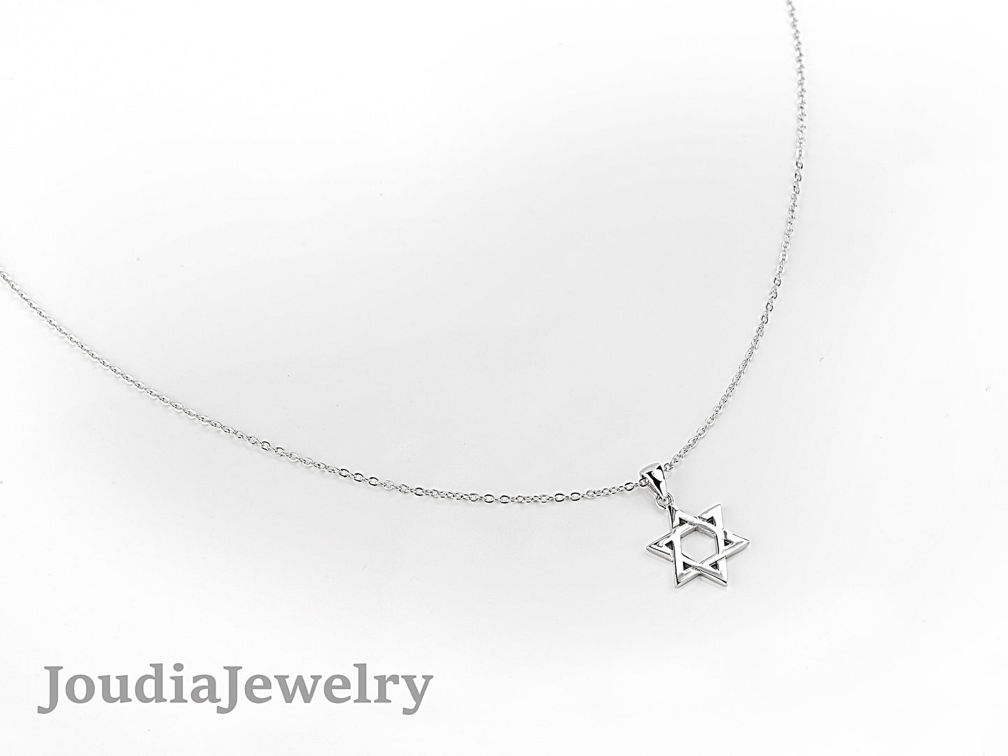 Collier Étoile de David - Argent