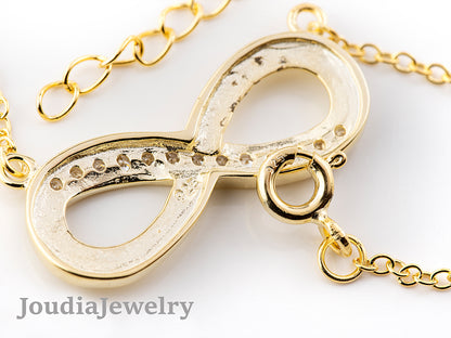 Collier Infini - Argent Plaqué Or 18K